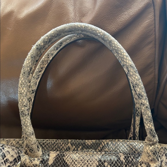 Michael Kors Tan Snake Print Tote - Picture 15 of 15